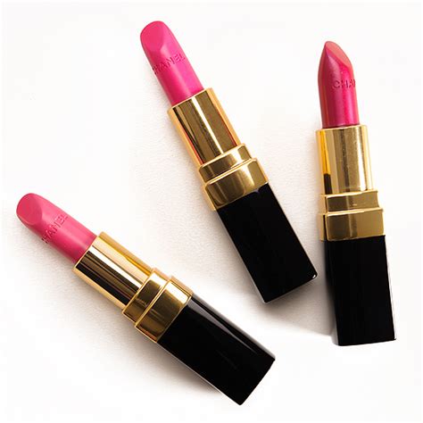 Chanel Elise, Ina, Emilienne Rouge Coco Lipsticks Reviews, 